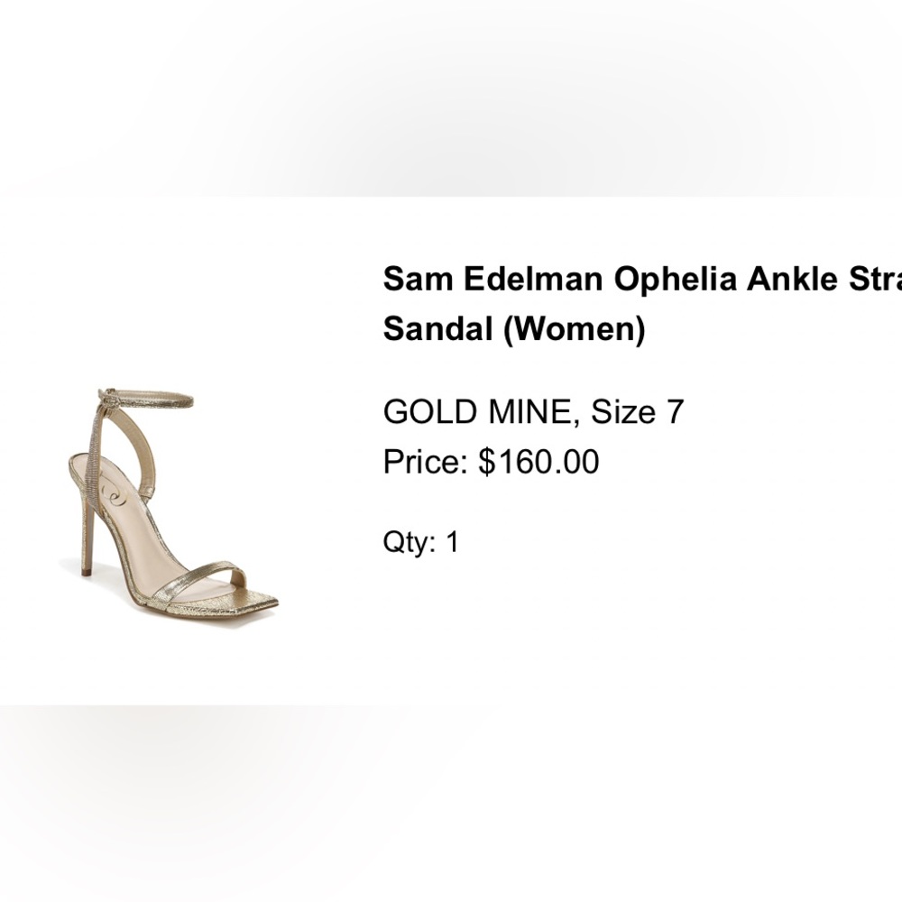 Sam Edelman Ophelia Heel- Gold